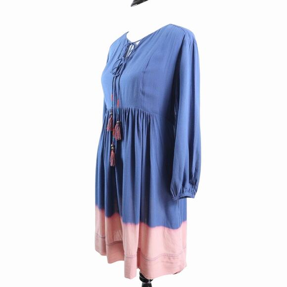 Anthropologie Dresses & Skirts - Anthropologie Holding Horses Size 2 Dip Dye Dress Blue Pink Ombre